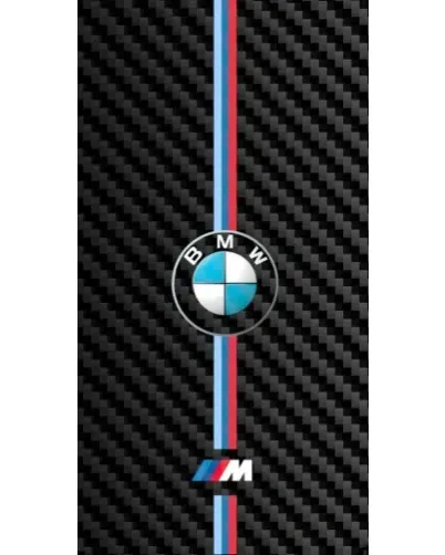 Чехол для Кабели для смартфонов с картинкой «Эмблема BMW и карбон»