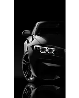 Чохол для Кабели для смартфонов з картинкою «Чорна BMW — профіль»