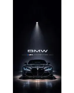 Чохол для Кабели для смартфонов з картинкою «BMW крізь нічне місто»