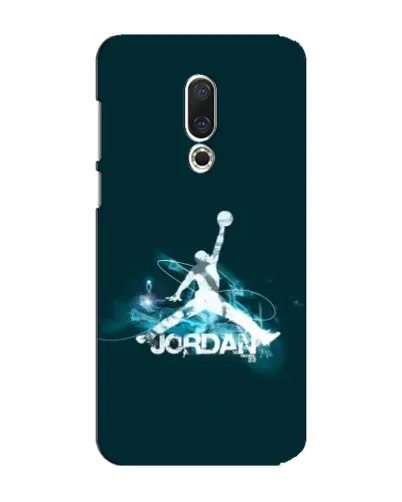 Чехол для Meizu 15 Plus с картинкой «Jordan Blue Fire»