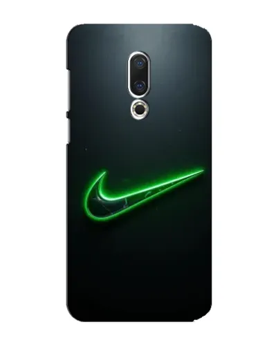 Чехол для Meizu 15 Plus с картинкой «Неоновый контур Nike»