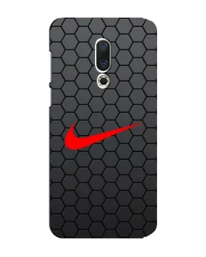 Чехол для Meizu 15 Plus с картинкой «Nike — карбоновая сетка»