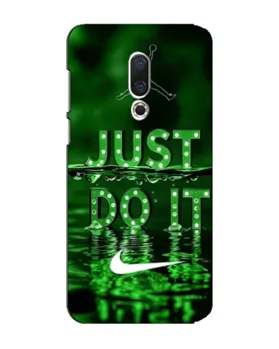 Чехол для Meizu 15 Plus с картинкой «Зеленый неоновый Nike»