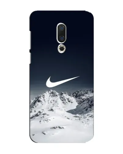 Чехол для Meizu 15 Plus с картинкой «Nike — зимние горы»