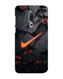 Чехол для Meizu 15 Plus с картинкой «Nike — эффект разломов»