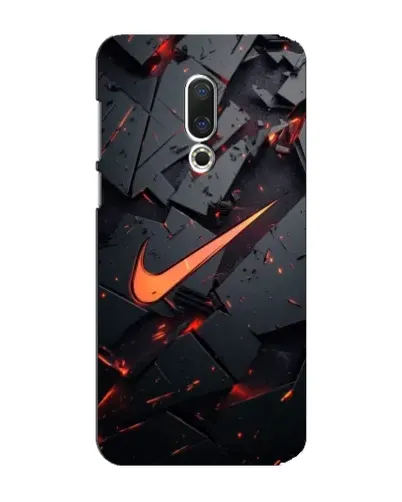 Чехол для Meizu 15 Plus с картинкой «Nike — эффект разломов»