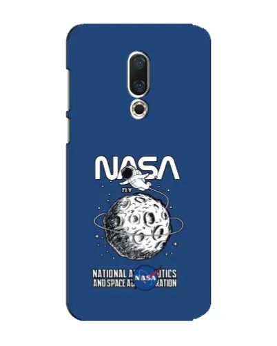 Чехол для Meizu 15 Plus с картинкой «NASA — лунная миссия»