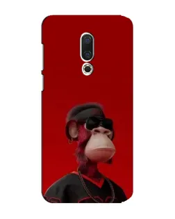 Чехол для Meizu 15 Plus с картинкой «Bored Ape в красном»
