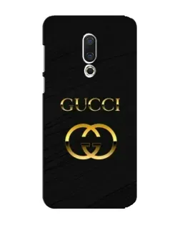 Чехол для Meizu 15 Plus с картинкой «Золотой логотип Gucci»