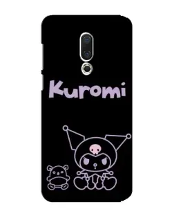 Чехол для Meizu 15 Plus с картинкой «Kuromi — черный минимализм»