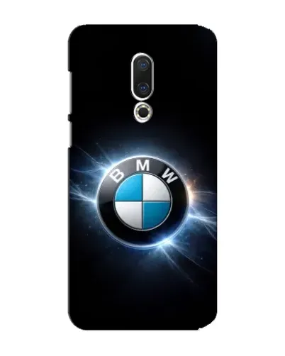 Чехол для Meizu 15 Plus с картинкой «BMW — неоновое сияние»