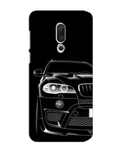 Чехол для Meizu 15 Plus с картинкой «Темный силуэт BMW»