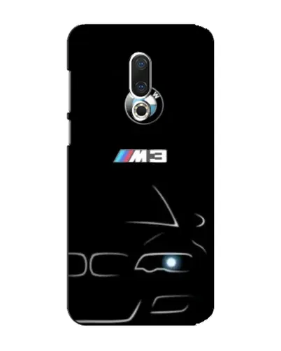 Чехол для Meizu 15 Plus с картинкой «Минималистичный принт BMW M3»