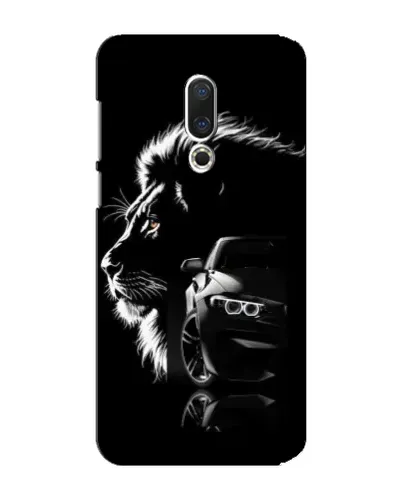 Чехол для Meizu 15 Plus с картинкой «BMW и лев»