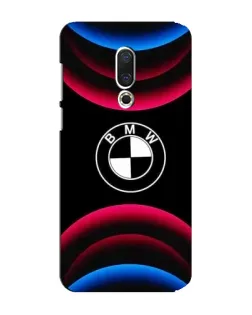 Чехол для Meizu 15 Plus с картинкой «Логотип BMW и неоновые дуги»