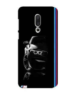 Чехол для Meizu 15 Plus с картинкой «Силуэт BMW в темноте»