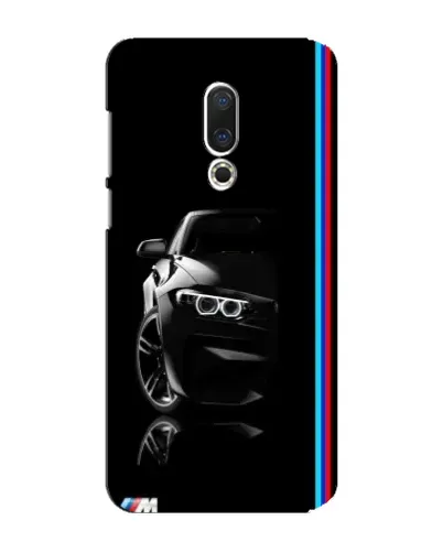 Чехол для Meizu 15 Plus с картинкой «Силуэт BMW в темноте»