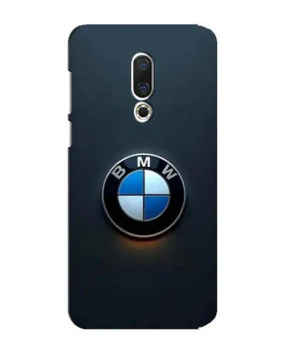 Чехол для Meizu 15 Plus с картинкой «Логотип BMW — минимализм»