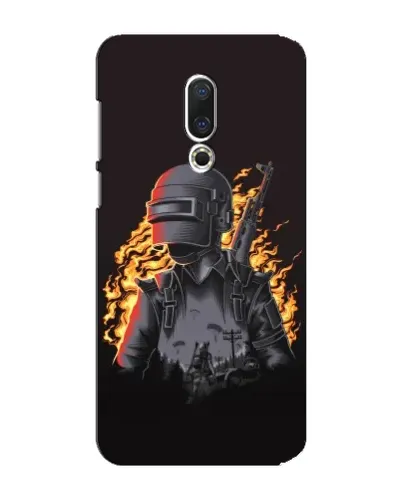 Чехол для Meizu 15 Plus с картинкой «PUBG — огненный силуэт» Чехол для Meizu 15 Plus с картинкой «PUBG — огненный силуэт»