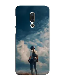 Чехол для Meizu 15 Plus с картинкой «Герой PUBG на скале»