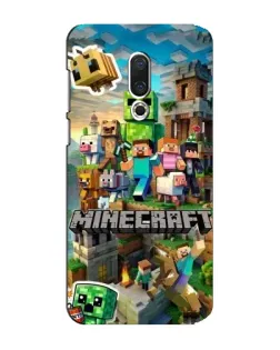 Чехол для Meizu 15 Plus с картинкой «Замок Minecraft»