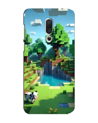 Чехол для Meizu 15 Plus с картинкой «Minecraft летний день»