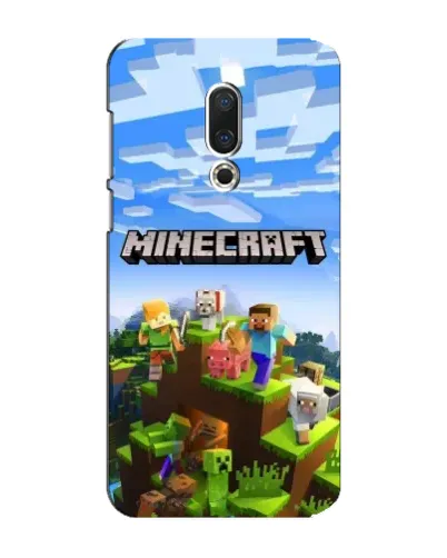 Чехол для Meizu 15 Plus с картинкой «Minecraft классический мир»