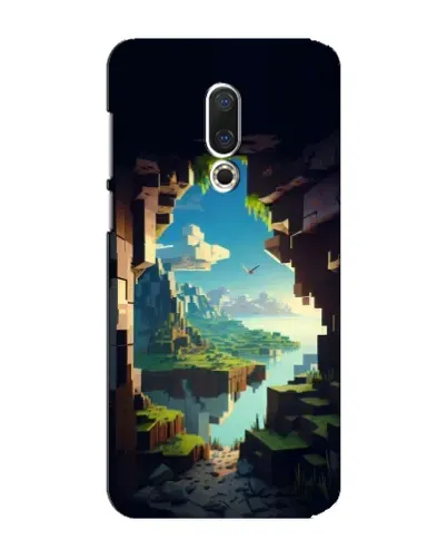 Чехол для Meizu 15 Plus с картинкой «Вид из пещеры»