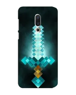 Чехол для Meizu 15 Plus с картинкой «Алмазный меч неон»