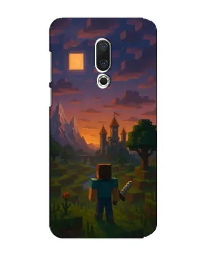 Чехол для Meizu 15 Plus с картинкой «Стив у башни»