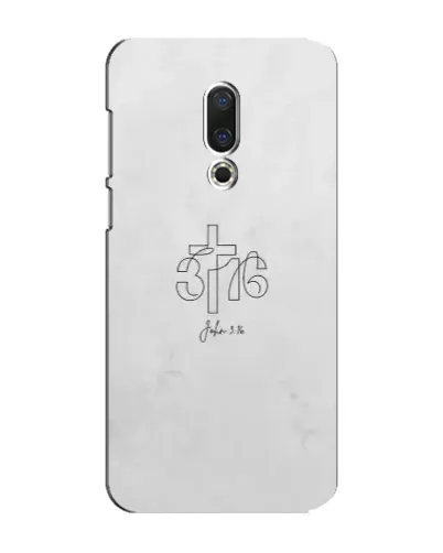 Чехол для Meizu 15 Plus с картинкой «Иоанна 3:16 Крест»