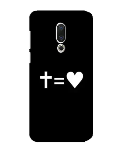 Чехол для Meizu 15 Plus с картинкой «Крест и Сердце»