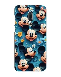 Чехол для Meizu 15 Plus с картинкой «Паттерн Микки и Минни»