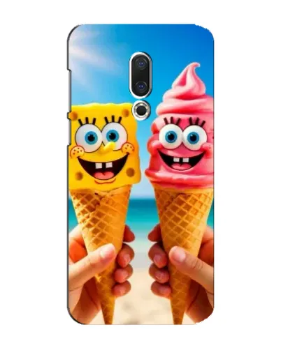 Чехол для Meizu 15 Plus с картинкой «Спанч Боб мороженое»