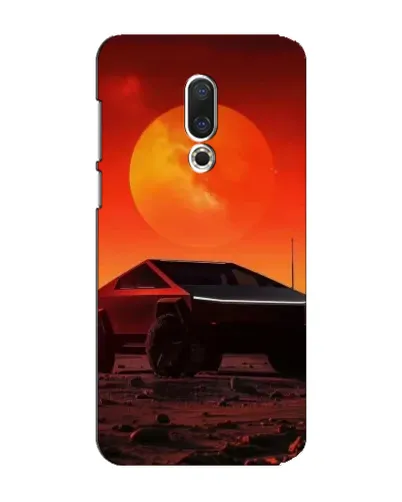 Чехол для Meizu 15 Plus с картинкой «Cybertruck на Марсе»