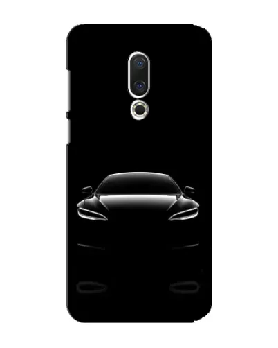 Чехол для Meizu 15 Plus с картинкой «Силуэт Tesla Night»