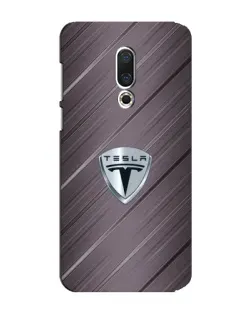 Чехол для Meizu 15 Plus с картинкой «Металлическая текстура Tesla»