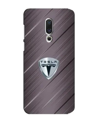 Чехол для Meizu 15 Plus с картинкой «Металлическая текстура Tesla»