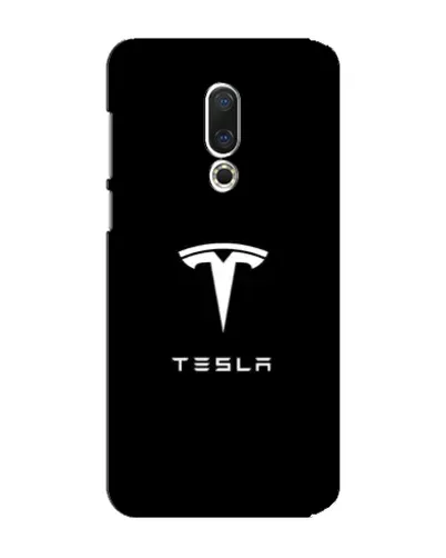 Чехол для Meizu 15 Plus с картинкой «Tesla White Logo»