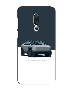 Чехол для Meizu 15 Plus с картинкой «Серебристый Cybertruck Tesla»