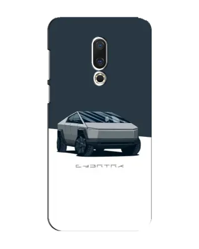 Чехол для Meizu 15 Plus с картинкой «Серебристый Cybertruck Tesla»