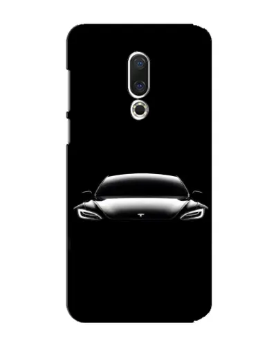 Чехол для Meizu 15 Plus с картинкой «Фары Tesla Night»
