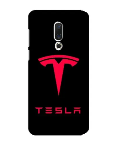 Чехол для Meizu 15 Plus с картинкой «Tesla Red Logo»