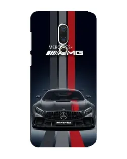 Чехол для Meizu 15 Plus с картинкой «Mercedes — белый карбон»