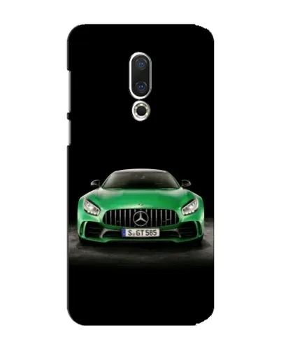 Чехол для Meizu 15 Plus с картинкой «Mercedes — неоновый лого»