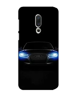 Чехол для Meizu 15 Plus с картинкой «Audi в неоне»