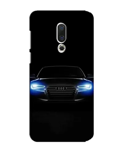 Чехол для Meizu 15 Plus с картинкой «Audi в неоне»