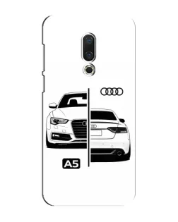 Чехол для Meizu 15 Plus с картинкой «Audi — контрастный дизайн»