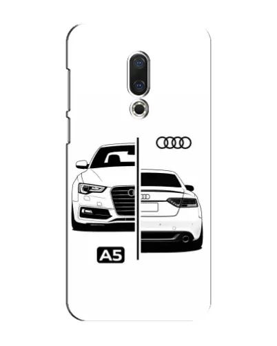 Чехол для Meizu 15 Plus с картинкой «Audi — контрастный дизайн»