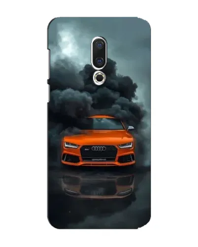 Чехол для Meizu 15 Plus с картинкой «Audi в облаках дыма»